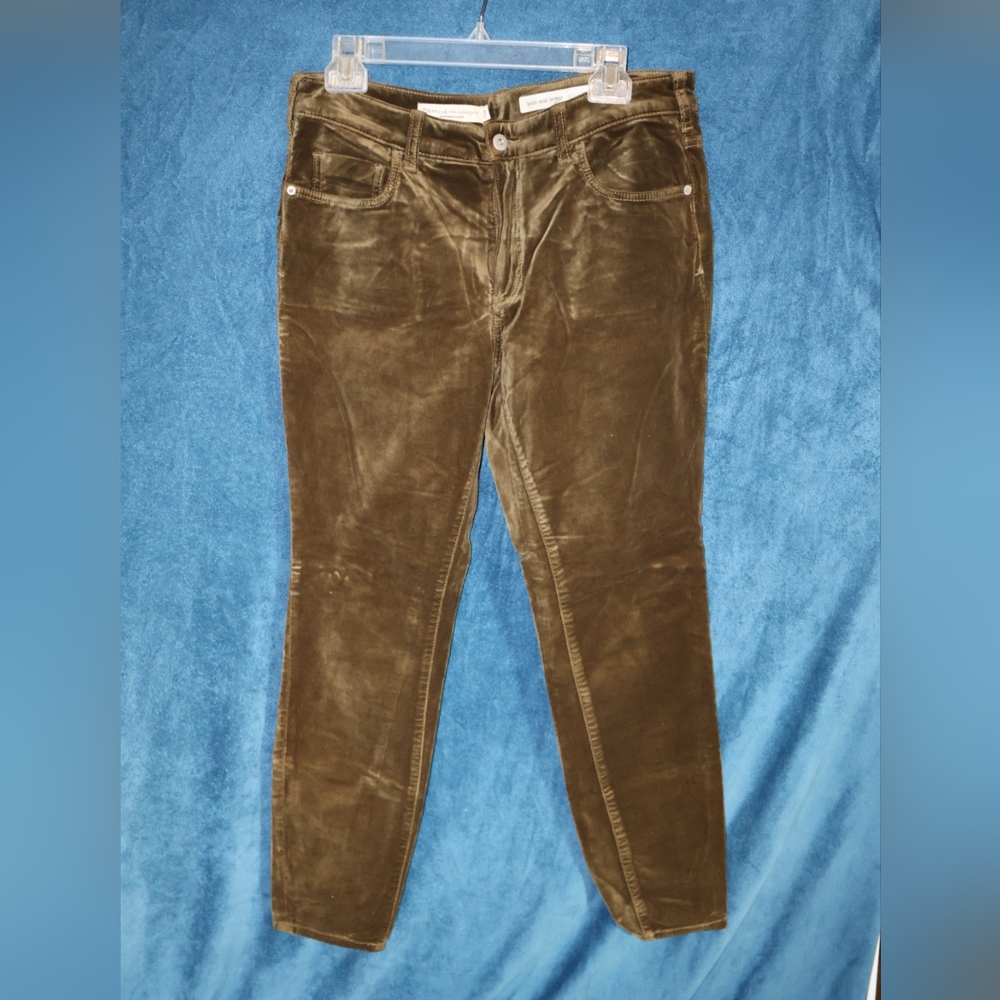 Pilcro and the Letterpress Olive Skinny Pants